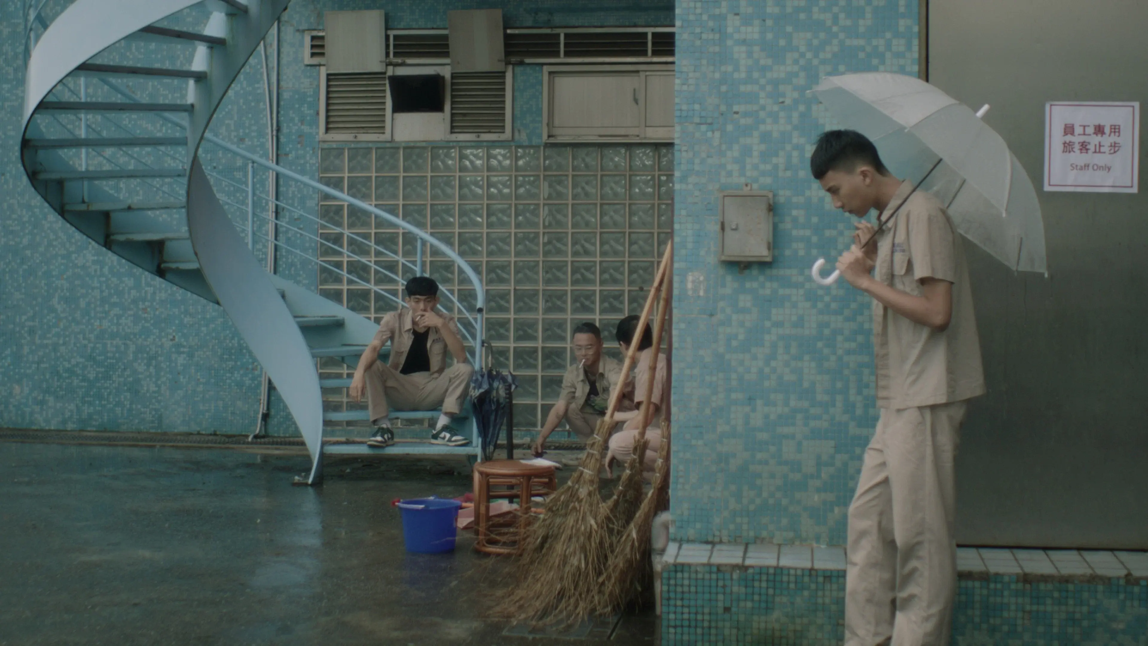 Boy Drenched in Water